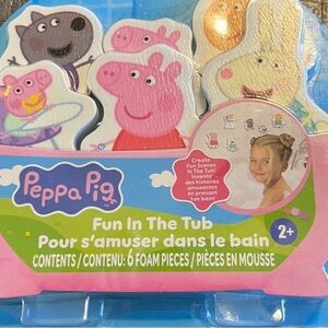 Peppa Pig Bath Time Foam Play Set - New